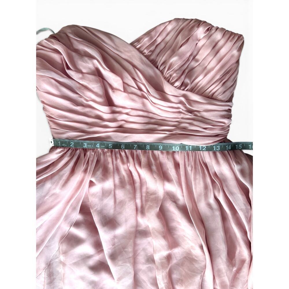Jasmine B2 B153072 Bridesmaid Dress Misty Pink Chiffon Formal Prom Size 12 Flowy - Picture 4 of 7